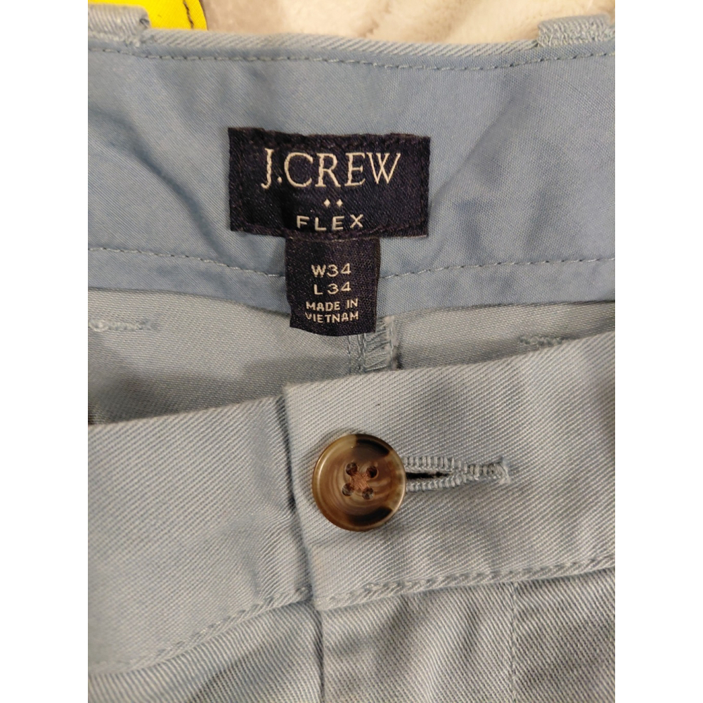 J.CREW Men's Straight Fit Flex Chino Pants Blue, 34x34 - Picture 2 of 5